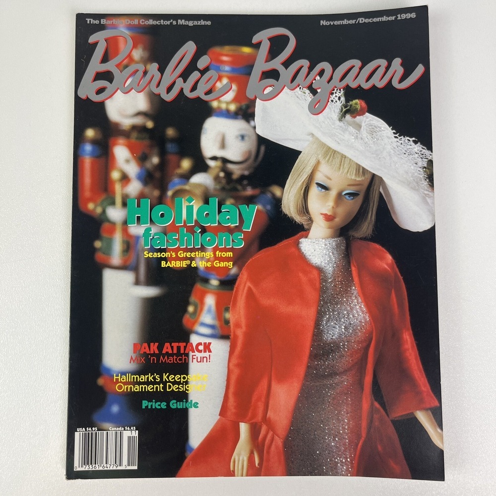 Barbie Bazaar Nov Dec 1996 Doll Collector Magazine Volume 8 Issue 6 Holiday